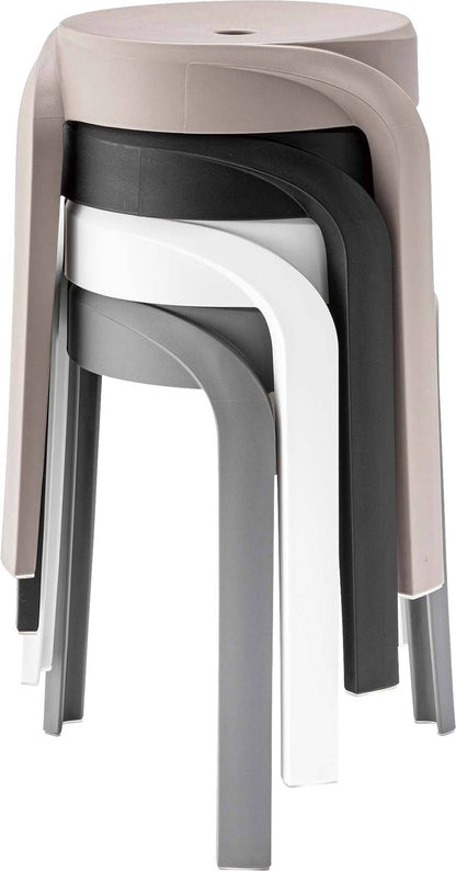 椅子 チェア スタッキングチェア ポリプロピレン 4色 北欧 重ねて収納 シンプル ブラック グレー ベージュ ホワイト おしゃれ インテリア リビング ダイニング 玄関