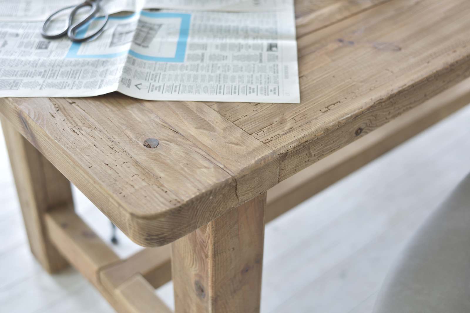 ダイニングテーブル デスク 木製 北欧 天然木 リビング 古材 パイン ウッド おしゃれ リビング